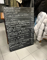 Menu / carte de Trattoria Primavera à Turin