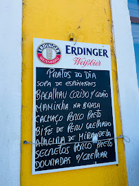 Restaurant Guerreros à Faro (le menu)
