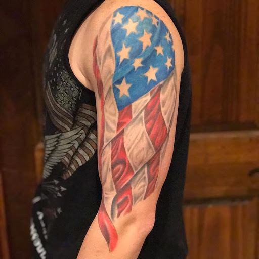 Explore deer skull tattoo ideas, creative tattoo ideas in Madison, available at Archangel Tattoo & Piercing