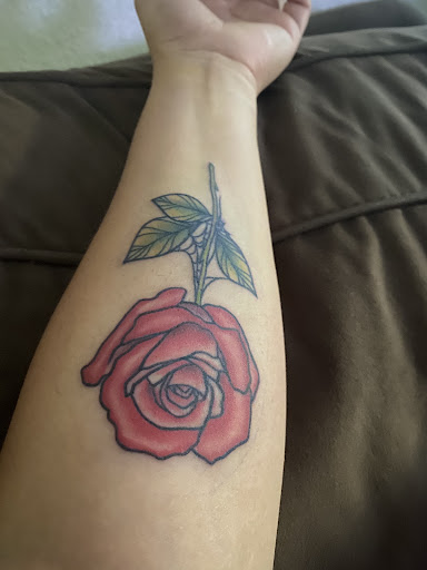 Explore colon cancer tattoo ideas, creative tattoo ideas in Apple Valley, available at Tried and True Tattoo Parlor