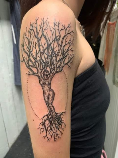 Explore libra tattoo ideas for females, creative tattoo ideas in Putnam, available at Red Spider Tattoo