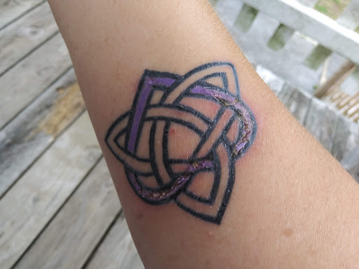 Explore blessing tattoo ideas, creative tattoo ideas in Altoona, available at Railroad City Tattoo