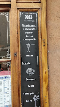 Menu du Café Curt à Annecy