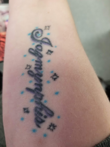 Explore small semicolon tattoo ideas, creative tattoo ideas in Bartlesville, available at The Wall