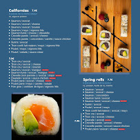 Menu / carte de Ô Sushi Bar | Restaurant japonais Bandol à Bandol