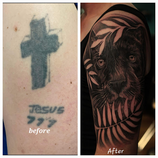 Explore skull tattoo ideas for guys, creative tattoo ideas in Homosassa, available at Citrus Tattoos