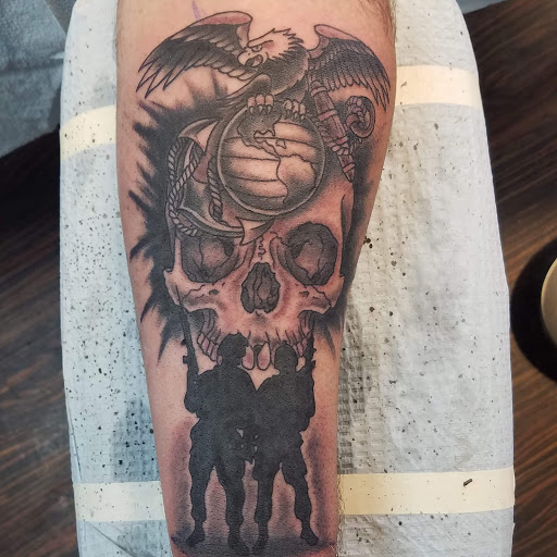 Explore record tattoo ideas, creative tattoo ideas in Elyria, available at Chronic Tattoo