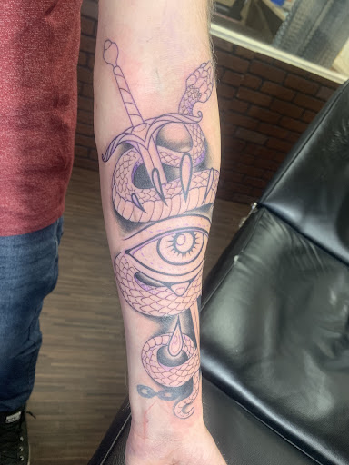 Explore hippie spiritual tattoo ideas, creative tattoo ideas in Duncan, available at Old 81 Tattoos