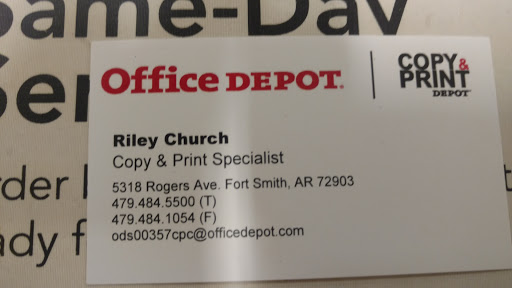 Office Supply Store «Office Depot», reviews and photos, 5318 Rogers Ave, Fort Smith, AR 72903, USA