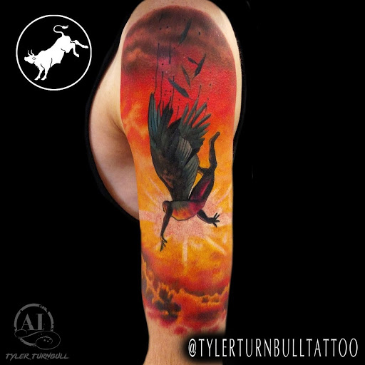 Explore wings tattoo ideas, creative tattoo ideas in Katy, available at Artistic Impressions Tattoo Studio