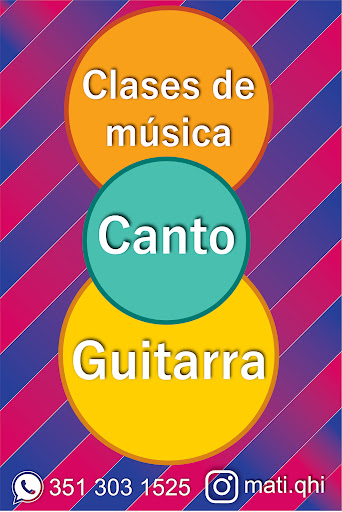 Clases de música - Guitarra, canto, bajo y clarinete.