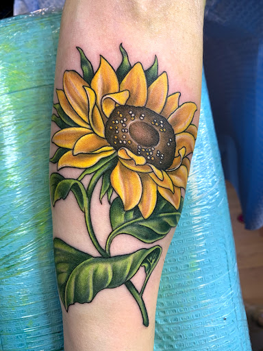 Explore middle arm tattoo ideas, creative tattoo ideas in Worcester, available at Hourglass Ink Tattoo Studio