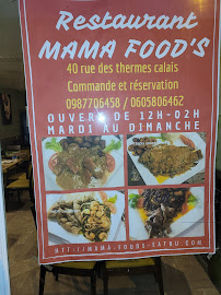 Menu du MAMA FOOD'S à Calais
