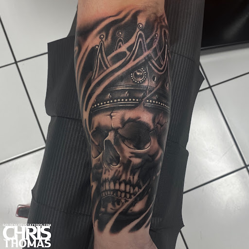 Explore jack tattoo ideas, creative tattoo ideas in Sherwood, available at Golden Lotus Tattoo Studio