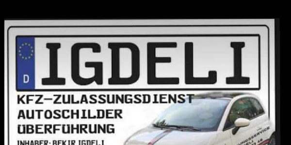 Überführung, KFZ-Zulassungsdienst & Autoschilder Igdeli