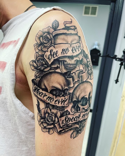 Explore jake the dog tattoo ideas, creative tattoo ideas in Conroe, available at Monsters Ink, LLC