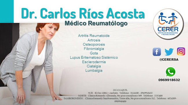 DR. CARLOS RÍOS ACOSTA - Reumatólogo samborondon - Médico