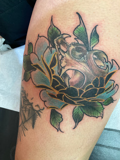 Explore music tattoo ideas male, creative tattoo ideas in Largo, available at Alchemy Tattoos and Body Piercings