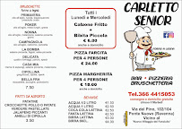 Menu / carte de Pizzeria Carletto Senior à Ravenna