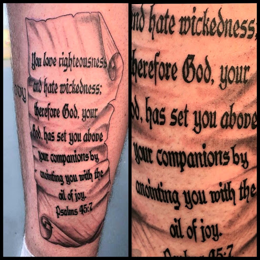 Explore mens tattoo half sleeve ideas, creative tattoo ideas in Copperas Cove, available at Black Moon Tattoo Company