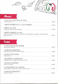 Restaurante Pizzeria Mezzalunamikro à Montalieu-Vercieu carte