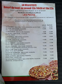 Pizza du Pizzeria La Villa d’Este à Rungis - n°12