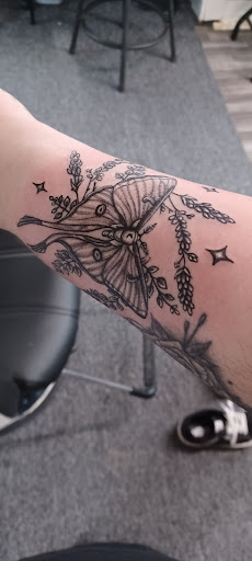 Explore mens chest tattoos ideas, creative tattoo ideas in Livingston, available at Black Bird Tattoo