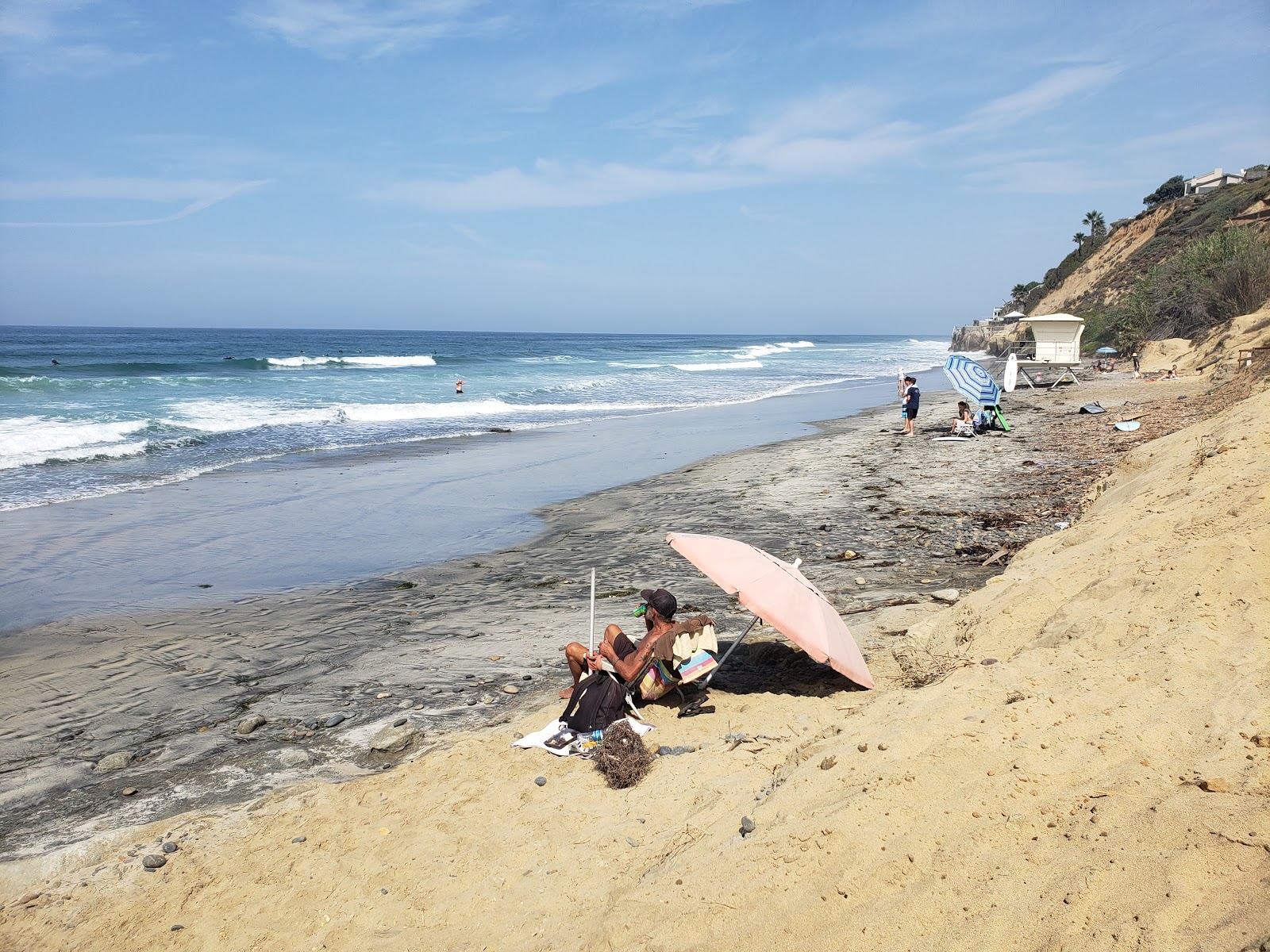 Leucadia beach的照片 带有长直海岸