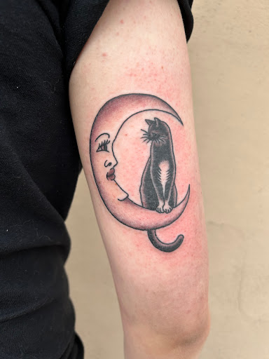 Explore monkey tattoo ideas, creative tattoo ideas in Albuquerque, available at Holy Fool Tattoo Club