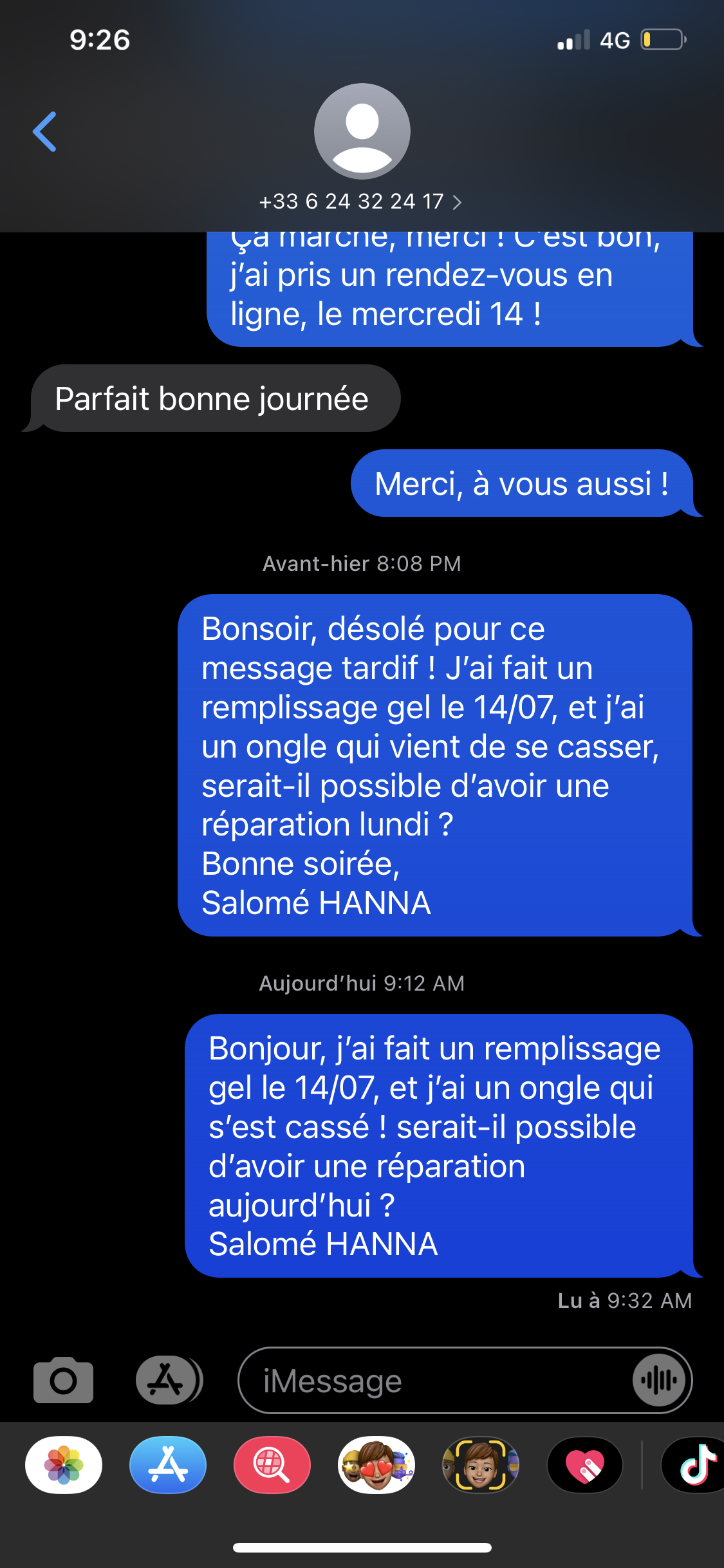 Photo n° 2 de l'avis de Salomé.a fait le 26/07/2021 à 19:26