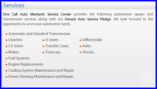 Auto Repair Shop «One Call Auto Mechanic», reviews and photos, 6066 Busch Blvd, Columbus, OH 43229, USA