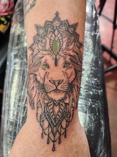 Explore tattoo ideas on the thigh, creative tattoo ideas in Inverness, available at The Perfect Spot Tattoos