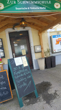 Restaurant Gasthaus Zur Schwimmschule à Landshut (le menu)