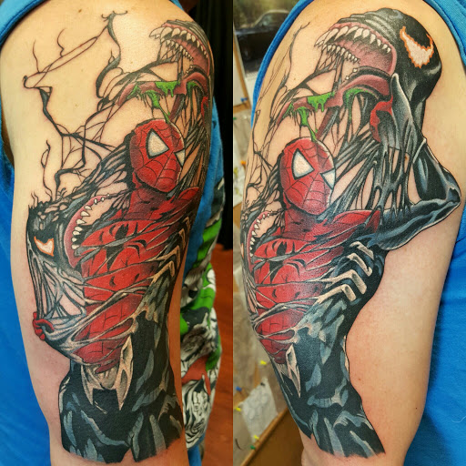 Explore thorn tattoo ideas, creative tattoo ideas in Roseville, available at Fallen Angel Tattoo