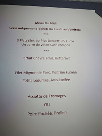 Le Cottage Restaurant à Vaux-sur-Mer carte