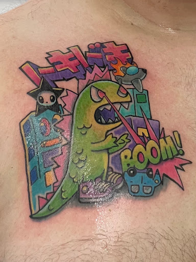 Explore simple space tattoo ideas, creative tattoo ideas in Hilo, available at Tattoo Cute Hilo, Hawaii