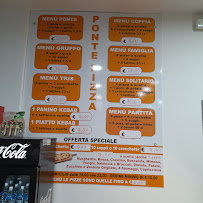 Menu / carte de Ponte Pizza Roma à Rome