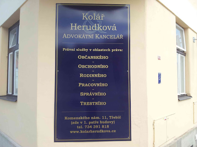 Advokátní kancelář Kolář & Herudková - Třebíč