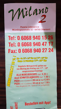Carte du Milano 2 à Oberzent