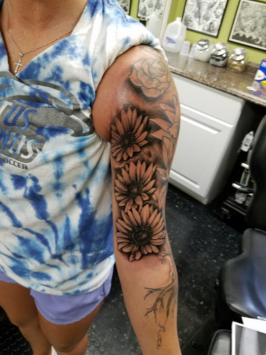 Explore wife name tattoo ideas on chest, creative tattoo ideas in Derby, available at Greyscale Tattoo