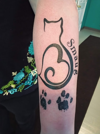 Explore tattoo of husband's name ideas, creative tattoo ideas in Spencer, available at Inkorporated Body Art