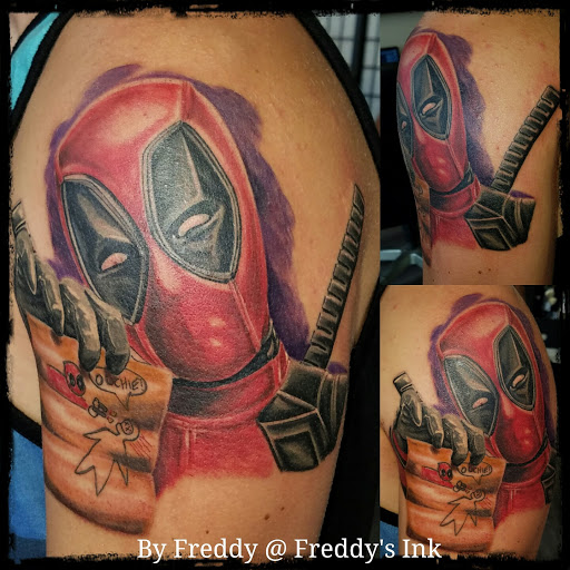 Explore ladies shoulder tattoo ideas, creative tattoo ideas in Hurricane, available at Freddys Ink - Tattoo & Piercing Studio