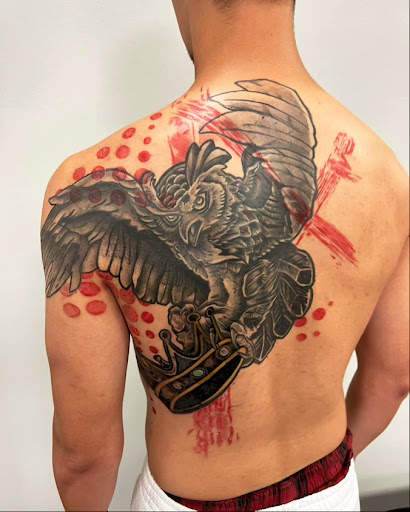 Explore tattoos on the thigh ideas, creative tattoo ideas in Schaumburg, available at Urban Rebels Ink