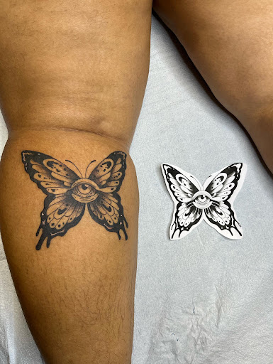 Explore serenity tattoo ideas, creative tattoo ideas in Houston, available at 333 Tattoo Studio HTX