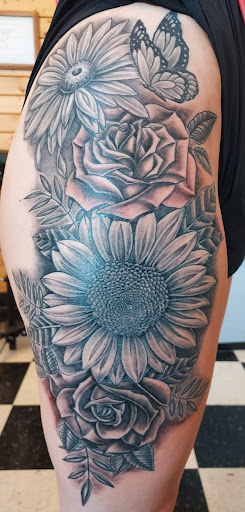 Explore tattoo ideas for lower abdomen, creative tattoo ideas in Richmond, available at Redwoods Wild Side Tattoo