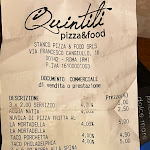 Photo n°1 de l'avis de Domenico. fait le 18/01/2023 à 21:27 sur le  Pizzeria I Quintili Eur Montagnola à Rome