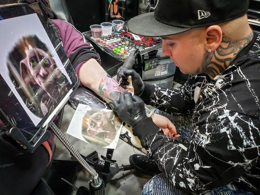 Explore tattoo name ideas on arm, creative tattoo ideas in Glendale, available at Ritual Addictions Tattoo and Piercing