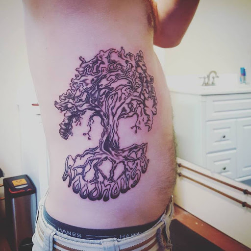 Explore alice in wonderland tattoo ideas, creative tattoo ideas in Traverse City, available at Pinups & Needles