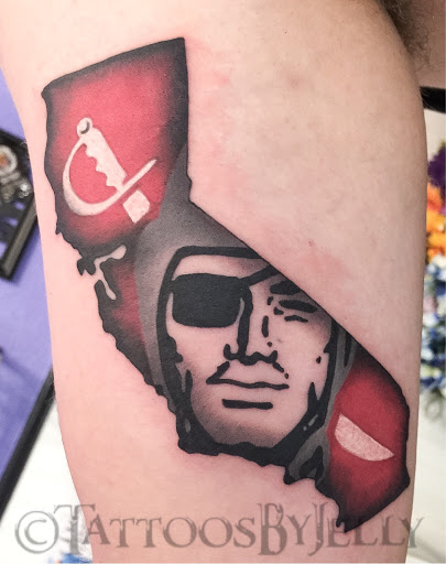 Explore jordan tattoo ideas, creative tattoo ideas in San Angelo, available at Jellys Surly Skull, LLC