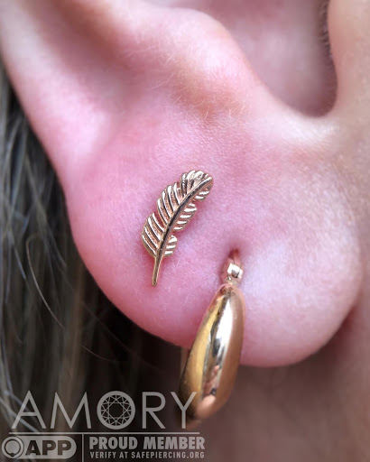 Explore pink tattoo ideas, creative tattoo ideas in Santa Cruz, available at Amory Body Arts